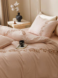 Lily of the Valley Embroidery Duvet Set - The Linen House