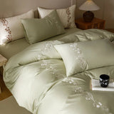 Lily of the Valley Embroidery Duvet Set - The Linen House