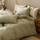 Lily of the Valley Embroidery Duvet Set - The Linen House