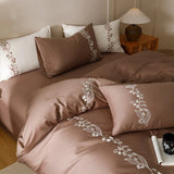 Lily of the Valley Embroidery Duvet Set - The Linen House