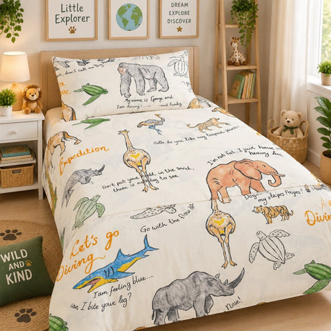 Little Explorer Kids Bedsheet - The Linen House