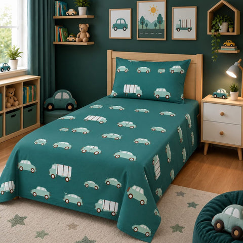 Little Racer Kids Bedsheet - The Linen House