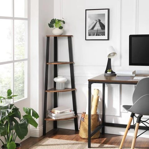 Living Room Bookcase Organizer Rack Decor - The Linen House