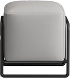 Living Room Light Luxury Sofa, Soft Leather Stool - The Linen House