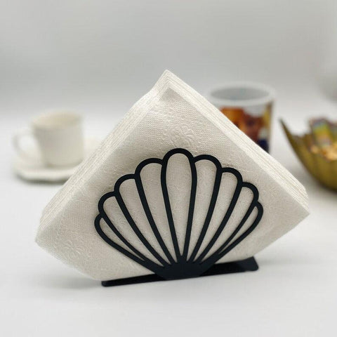 Lotus Napkin holder , Lotus Flower Napkin Holder - metal kitchen decor , cafe decor , napkin holder for cafe, Metal napkin holder - The Linen House