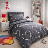 Love and Hearts Kids Bedsheet - The Linen House