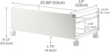 Low-Profile Hidden Storage Rolling Shoe Rack - The Linen House