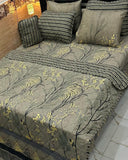 Luxe Satin Touch 7Pc Printed Comforter Set - The Linen House