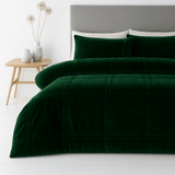 Luxe Velvet Box Pleated Duvet Set - The Linen House