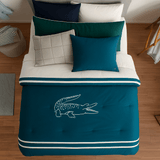 Luxe Velvet Lacoste Crocodile Duvet Set - The Linen House