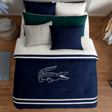 Luxe Velvet Lacoste Crocodile Duvet Set - The Linen House