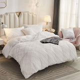"Luxurious Velvet Pinch Pleat Duvet Set" - The Linen House
