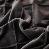 "Luxurious Velvet Pinch Pleat Duvet Set" - The Linen House