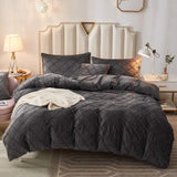 "Luxurious Velvet Pinch Pleat Duvet Set" - The Linen House