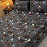 Luxury 3D Grey Print Bedsheet – King Size - The Linen House