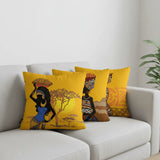 Luxury African Art Cushion Covers (Pack of 3) - The Linen House