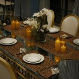 Luxury Brown & Gold Table Setting Set - The Linen House