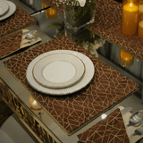 Luxury Brown & Gold Table Setting Set - The Linen House