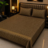 Luxury Brown Velvet Bedsheet - The Linen House