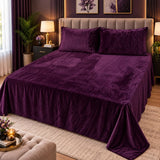 Luxury Crushed Fleece Bedsheet - The Linen House