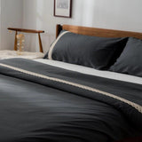 Luxury Duvet With Mash Ground Lace - The Linen House