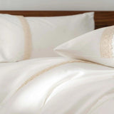 Luxury Duvet With Mash Ground Lace - The Linen House