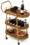 Luxury Gold Tea & Drink Serving Trolley - The Linen House