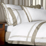 Luxury Lines Satin Ribbon Duvet Set - The Linen House