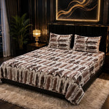 Luxury Marble Texture Fleece Bedsheet - The Linen House