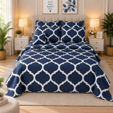 Luxury Pattern Printed Bedspread with Covers – 7 Pcs - The Linen House