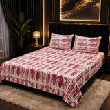 Luxury Pink Tie-Dye Fleece Bedsheet - The Linen House