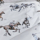 Luxury Polo - Themed Cotton Bedding Set – Elegant Equestrian Design - The Linen House