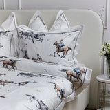Luxury Polo - Themed Cotton Bedding Set – Elegant Equestrian Design - The Linen House