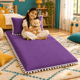 Luxury Pom Pom Lace Floor Mattress with Pillow Set - The Linen House