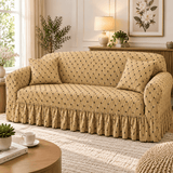 Luxury Quilted Stretch Sofa Cover - The Linen House