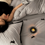 Luxury Rabbit Embroidery Duvet Set - The Linen House