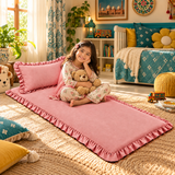 Luxury Ruffled Floor Mattress with Pillow - The Linen House
