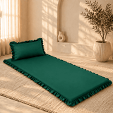 Luxury Ruffled Floor Mattress with Pillow - The Linen House
