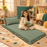 Luxury Ruffled Floor Mattress with Pillow (Copy) - The Linen House