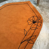 Luxury Rust Tone Velvet Mat for Prayer & Décor
