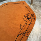 Luxury Rust Tone Velvet Mat for Prayer & Décor - The Linen House