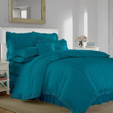 Luxury Soft Duvet Set With Lace - The Linen House