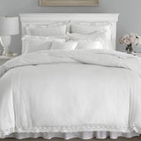 Luxury Soft Duvet Set With Lace - The Linen House