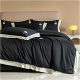 Luxury Swan Embroidery Duvet Set - The Linen House