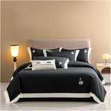Luxury Swan Embroidery Duvet Set - The Linen House