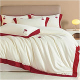 Luxury Swan Embroidery Duvet Set - The Linen House