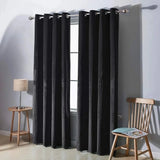 Luxury Velvet Curtains Pack of 2 – Black