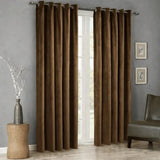 Luxury Velvet Curtains Pack of 2 – Chocolate Brown - The Linen House