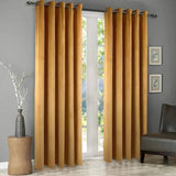Luxury Velvet Curtains Pack of 2 – Mustard Yellow