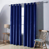 Luxury Velvet Curtains Pack of 2 – Navy Blue - The Linen House